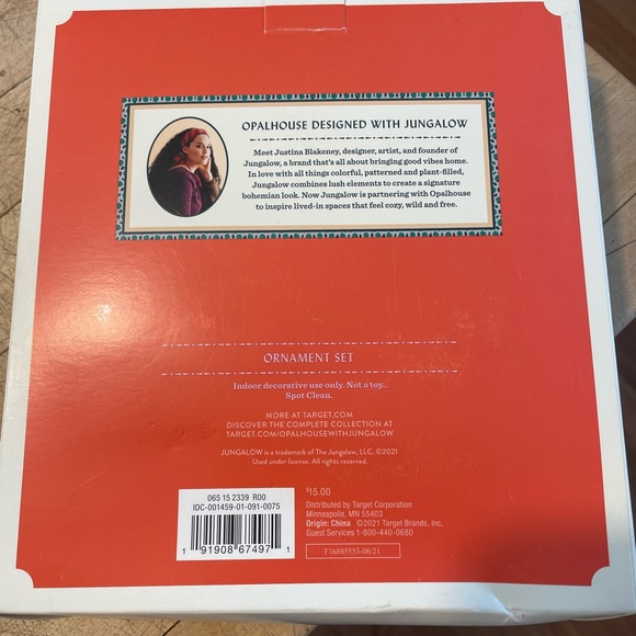 Opalhouse Jungalow Peace Ornament Set - White and Gold - Picture 2 of 4